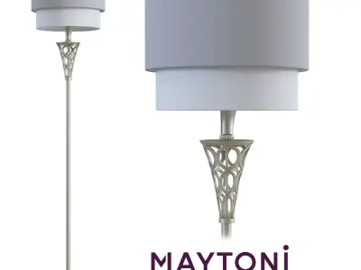 Floor lamp Lillian H311-FL-01-G Maytoni Classic Free 3D model