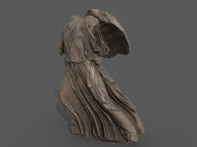 Statue of female  1 Low-poly 3D model
