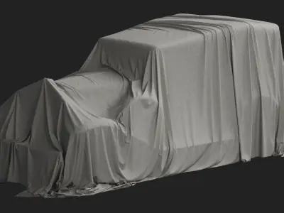 Vintage Car Cover 01 3D model