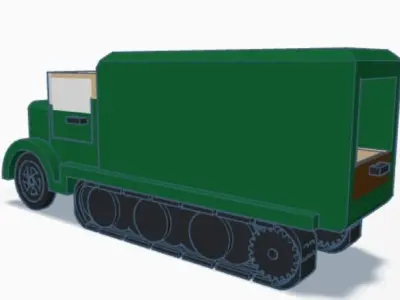 Transporting Soldiers and Things Truck 3D model