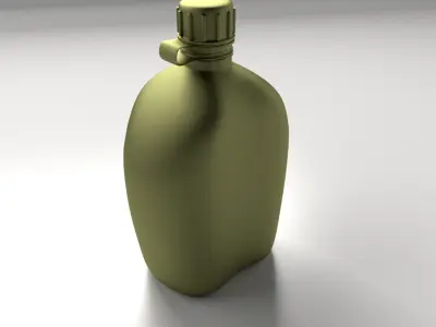 Canteen military flask 3D model