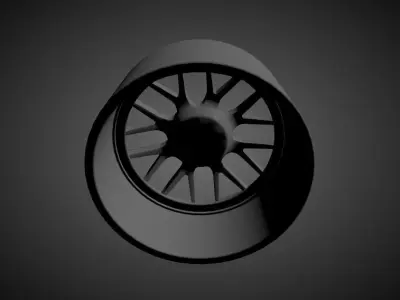 ASA AR1 scalable and printable rims 3D print model