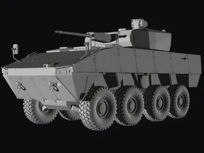 Patria amv 8x8 Croatia 3D print model