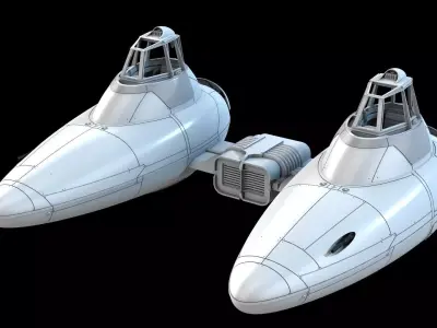Empire Strick Back Bespin Twin-Pod Cloud Car 3D print model