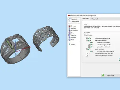 Mens Ring Jewelry 3D print model