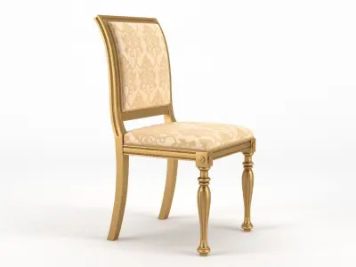 Classic Luxury Dining Chair 3D model