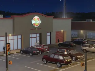 Waldos Mart Low-poly 3D model