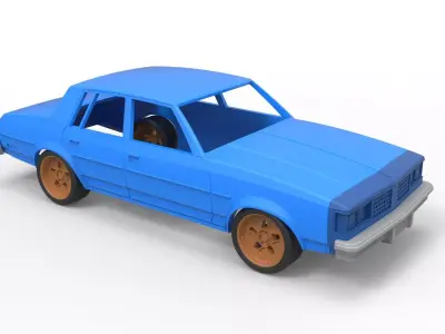 Shell Oldsmobile Cutlass Supreme 1983 Scale 1 to 24 3D print model