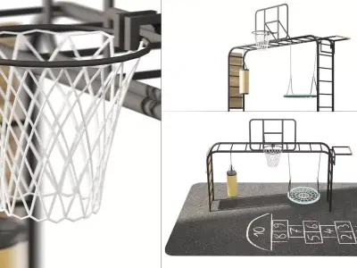 Childrens playground 3D model