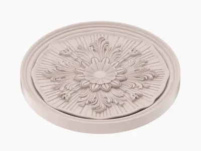 Classic Ceiling Medallion 63 3D model