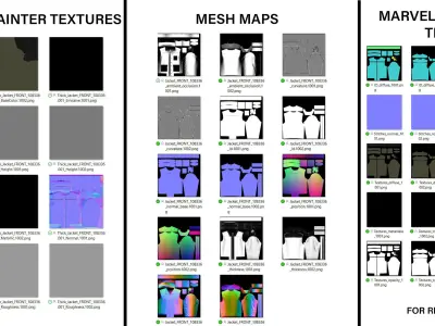 Mens Sweatshirt 3D Model 3D model
