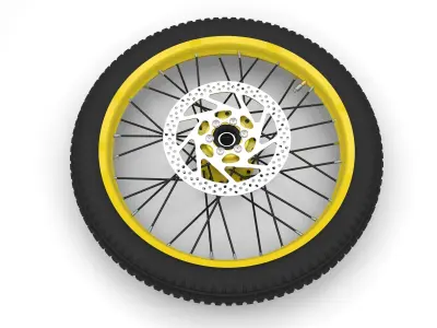 Drift-trike tricycle with two wheels 3D model