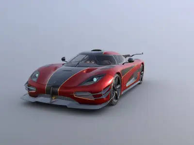 Koenigsegg One 3D model