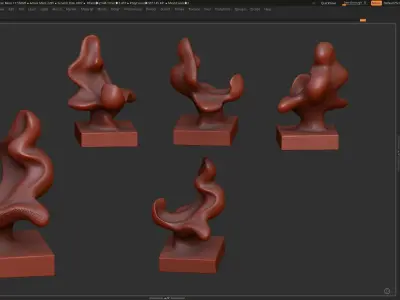 Modern Abstract Decorative sculpture 3d print model 3D print model get