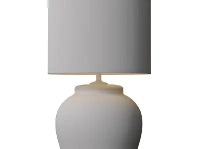 Rustic Table lamp Country Nightstand bedside European Provence  3D model