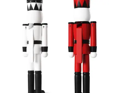 Nutcracker two nutcrackers 3D model