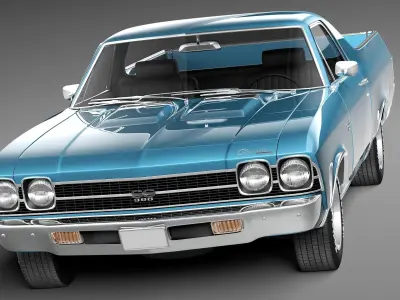 Chevrolet El Camino SS CG 1969 3D model