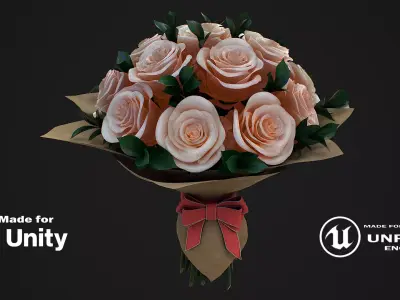 Bouquet 3D model 3D model