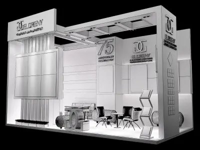 Booth Exhibition Stand a200 3D model
