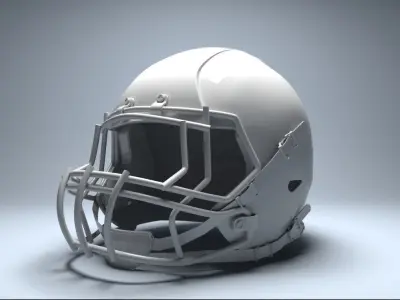 football helmet 3D model 3