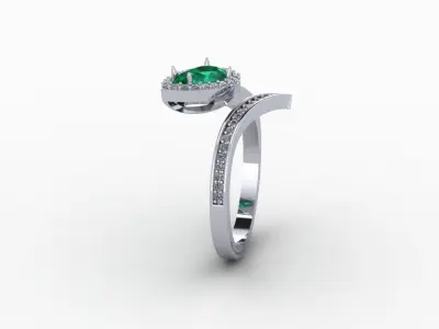 Diamond Ring 3D print model 3D print model