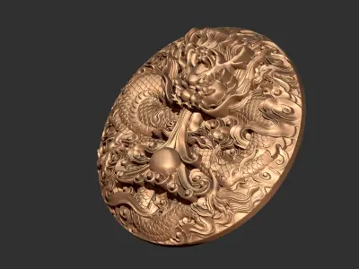 dragon bronze 3D print model