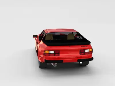 Porsche 944 with interior rev 3D model