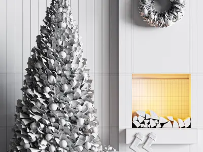 Decorative set05-christmas decor 3D model