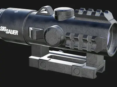 SIG SAUER BRAVO 5 Low-poly 3D model