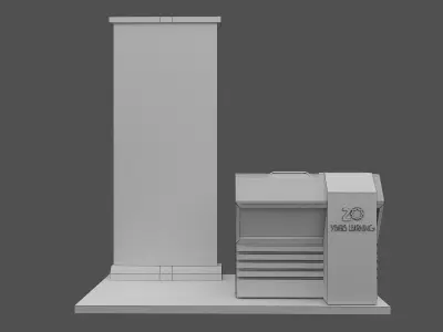 Booth Exhibition Stand a476b 3D model