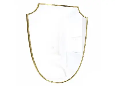 Brass Wall Mirror 3D model