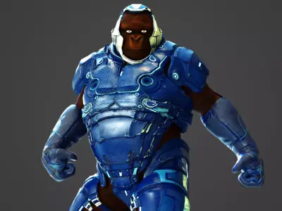 Gorilla  Sci-Fi Futuristic Marine Soldier Ape 3D model