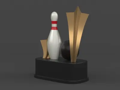 Trophy Cup 3D model 27