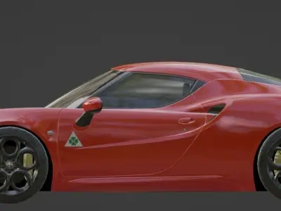 alfa romeo 4c 3D model