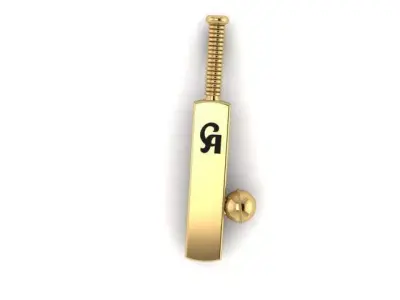 cricket batball pandent 3D print model