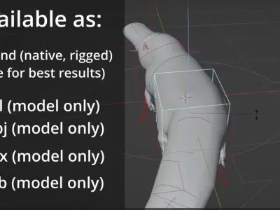 Pam the Platypus Low-poly 3D model