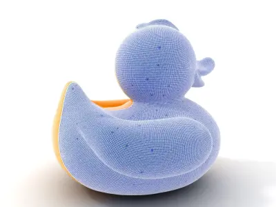 Yellow Rubber Duck D model pack Low-poly 3D model