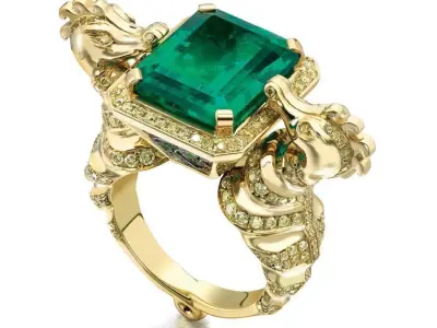 SeaHorse Ring 3D print model