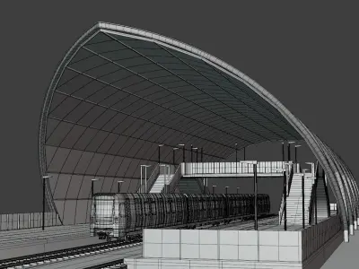 Stockholm metro stations II 3D Model Collection