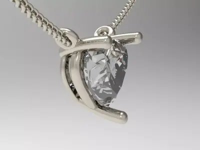 Love Diamond Pendant Package  3D print model
