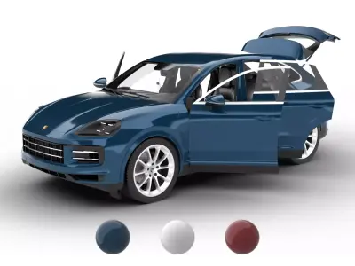 Porsche Cayenne 2025 HQ 3d model 3D model