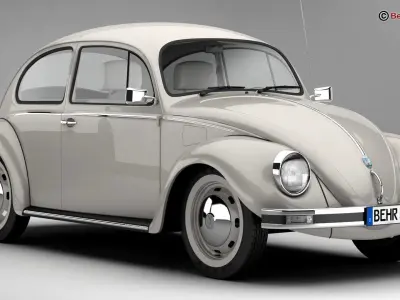 Volkswagen Beetle 2003 Ultima Edicion 3D model