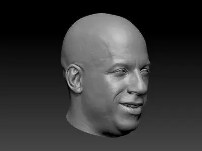 Vin Diesel head 3D model