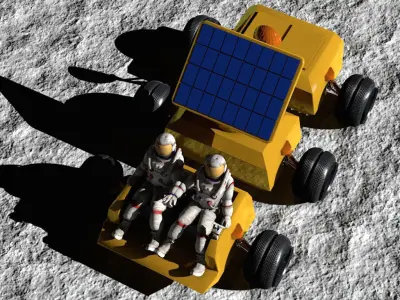 Moon Rover Free 3D model