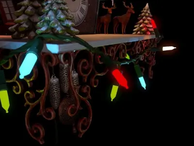 Christmas Cuckoo Clock 3D model