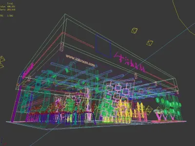 Exhibition - Area - 12X15-3DMAX2009-01 3D model