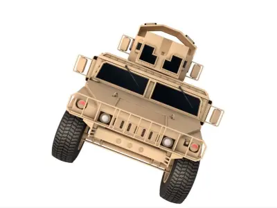 Humvee M1151 Enhanced Armament  3D model