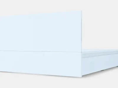 MALM Bed frame high with 4 bed drawers Low-poly 3D model