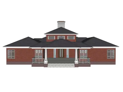 Prairie House 03 -Archimple LLC 3D model