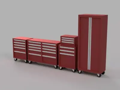 Pack Tool Storage Garage -  Scale 1-43 - Diorama - 3d print 3D print model